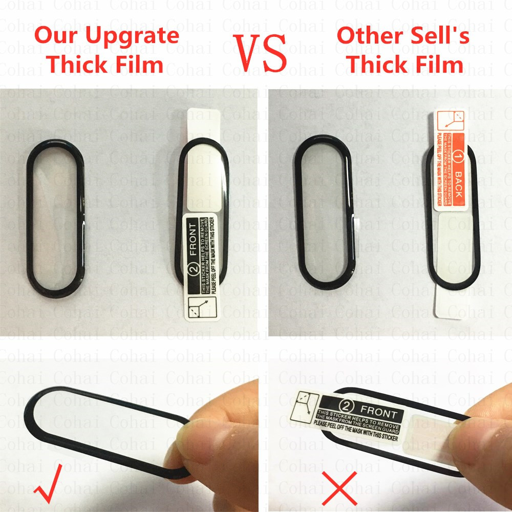 9D Tempered Glass For Xiaomi M - Health Wellness Bracelet 评论和价格