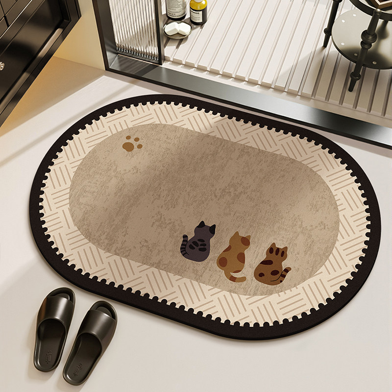 VIKAMA Minimalist Ins Style Ma - Bamboo Bath Mat 评论和价格