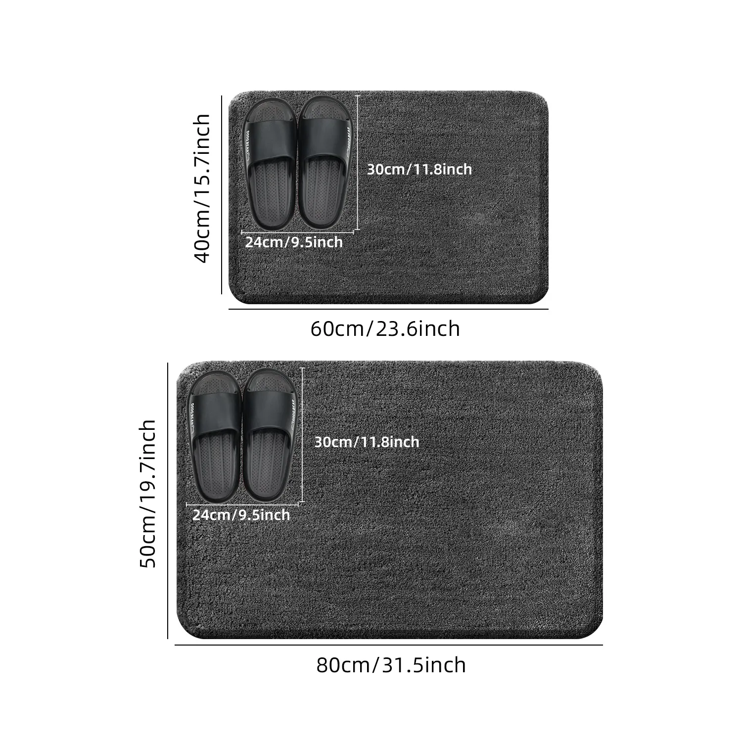 Rounded and thickened bathroom - Bamboo Bath Mat 评论和价格