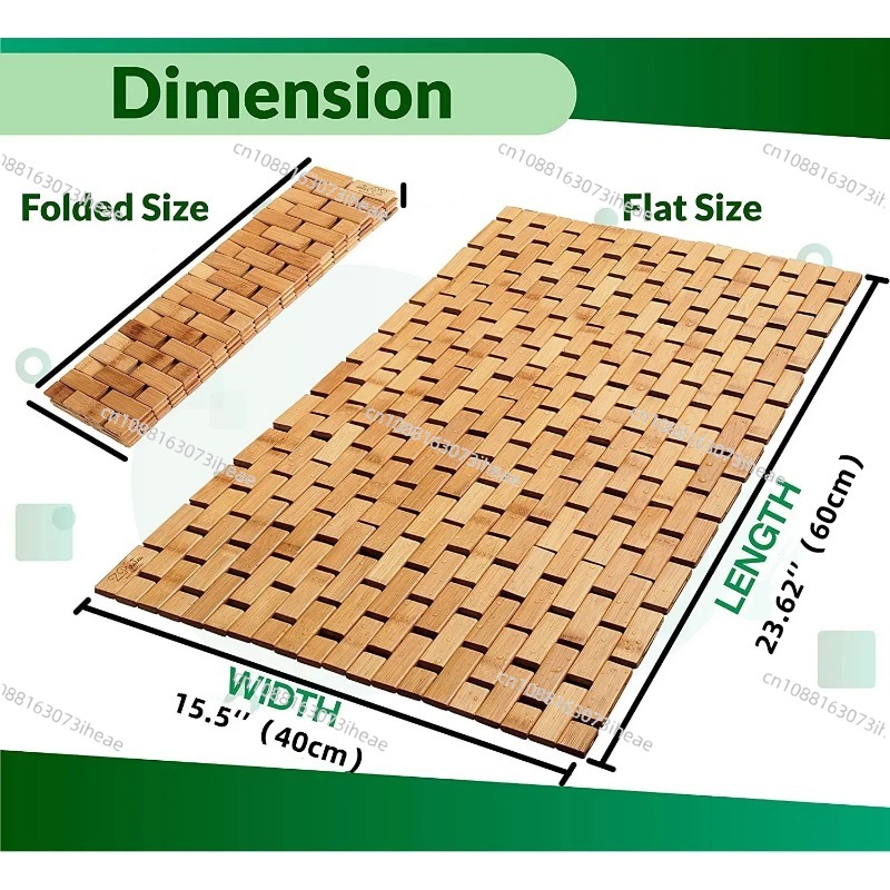 Bamboo Bath Mat for Bathroom F - Bamboo Bath Mat 评论和价格