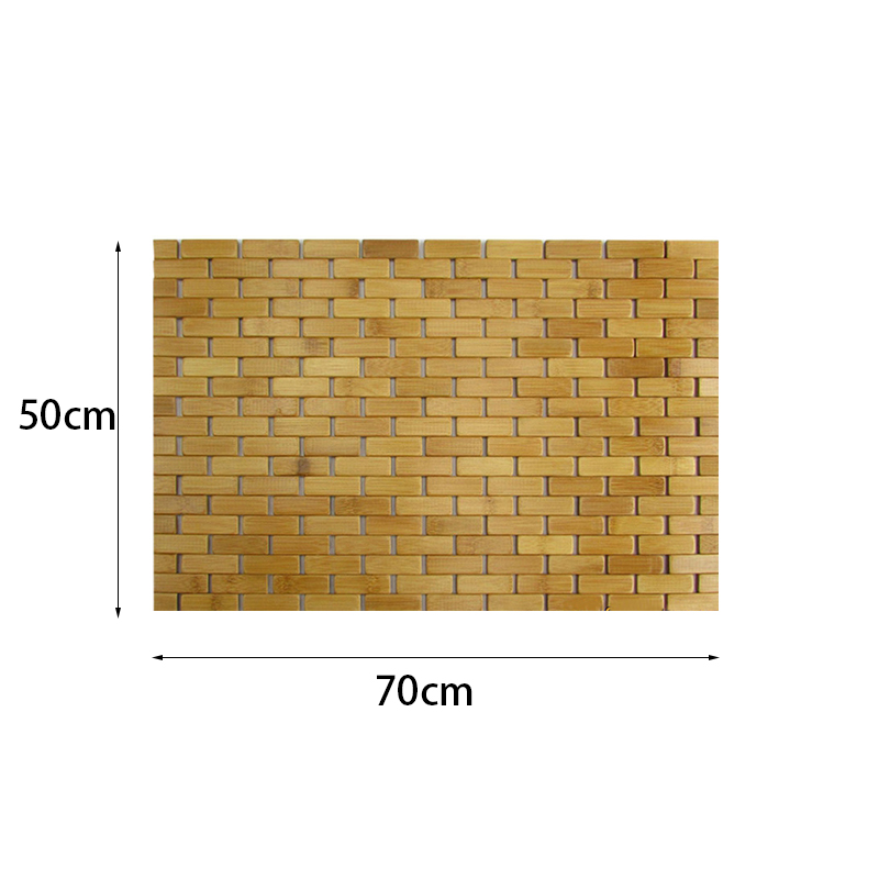 Teak Wood Bath Mat Feet Shower - Bamboo Bath Mat 评论和价格