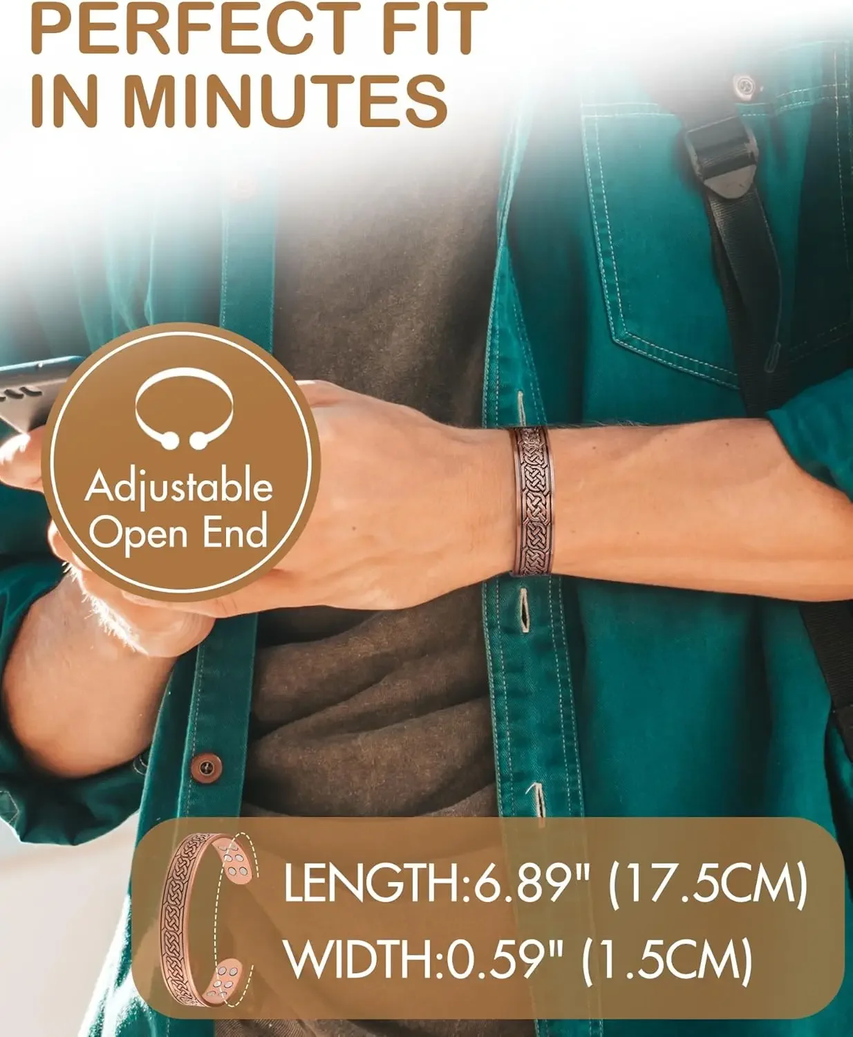 ARADOO Vintage Pure Copper Mag - Therapy Health And Wellness 评论和价格